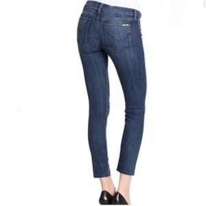 Hudson Krista Ankle Super Skinny W/ Raw Hem Distressed Blue Jeans size 28